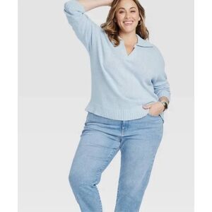 Ava & Viv Blue Sweater Size 4X